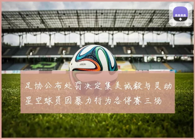 足协公布处罚决定集美诚毅与灵动星空球员因暴力行为各停赛三场